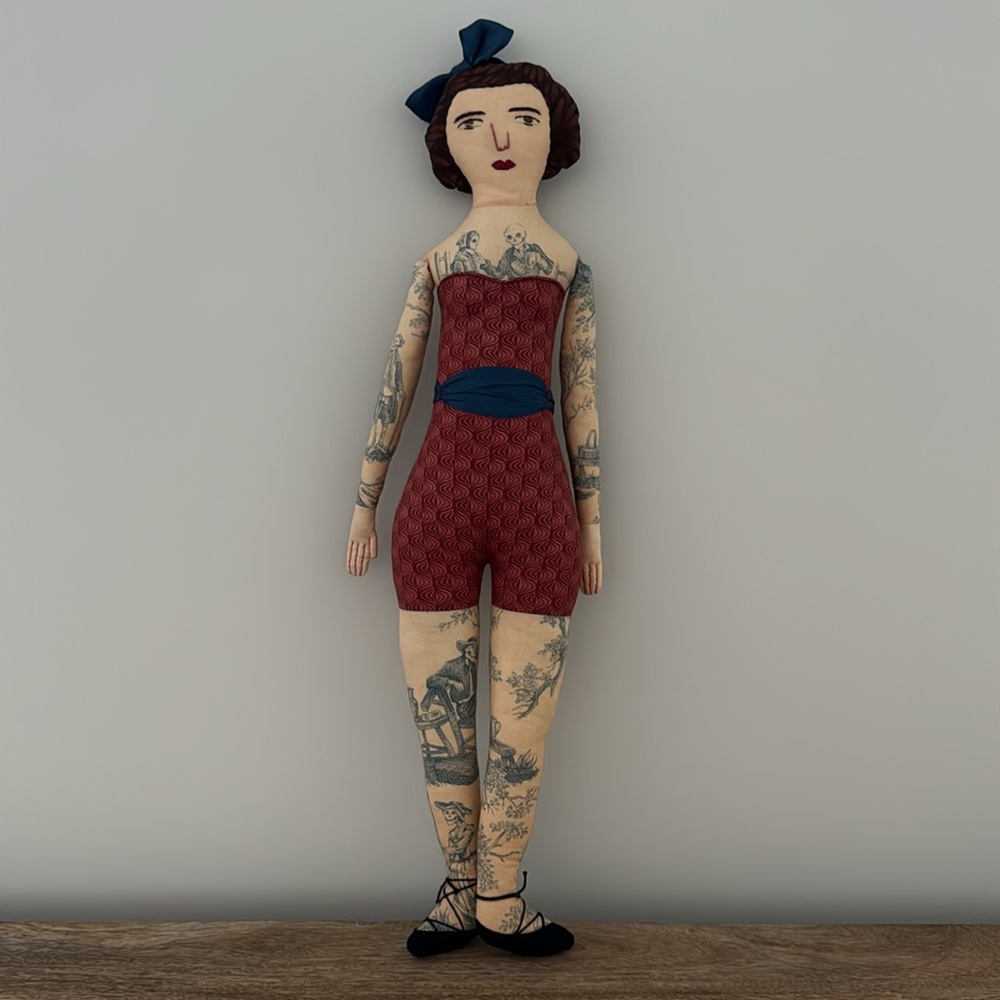 Mimi Kirchner Tattooed Art Doll, One-of-a-Kind